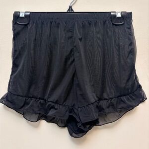 SHEER Elegant High Rise Ruffle Shorts